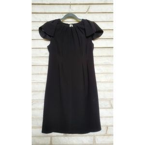 Prada Black Cocktail Dress w/ Ruffle Cap Sleeves